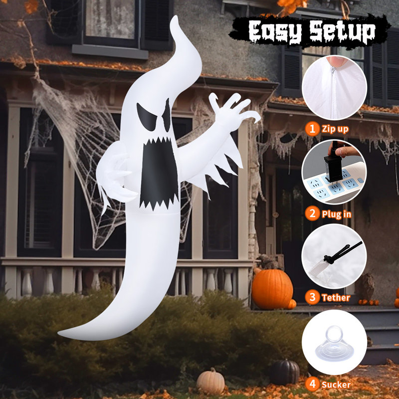 New Halloween Inflatables Scary Ghost , Spider or Pumpkins with Color Changing orders